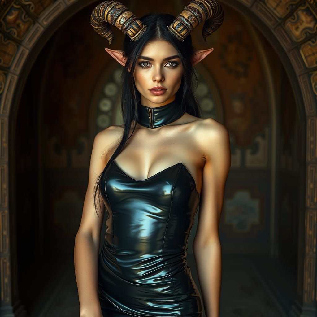 Hyperrealistic Faun in Earthy Studio Setting