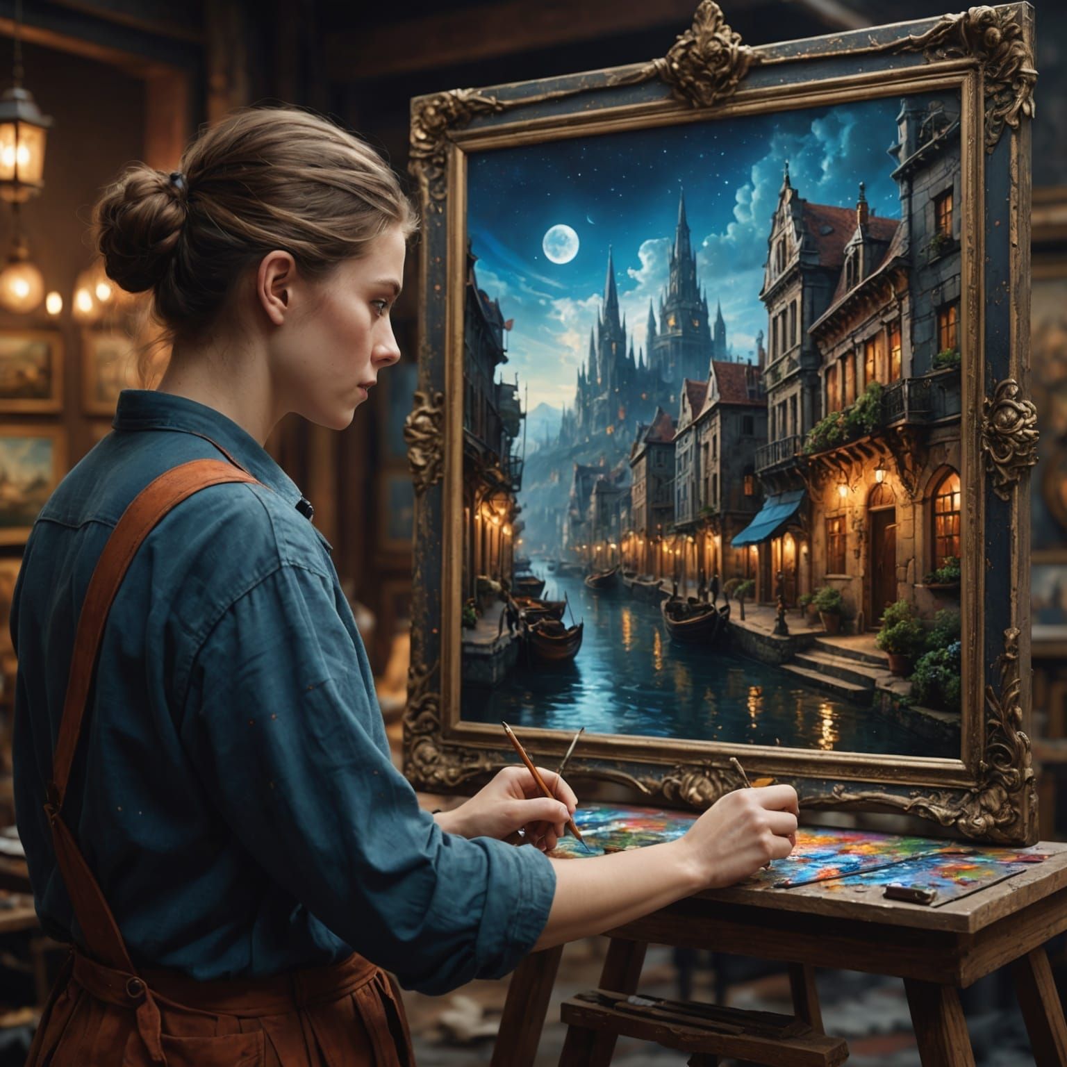 Painter Creates Milky Way Art, Detailed Digital Render