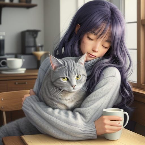 Cozy Morning Anime Scene in Soft Pastel Colors