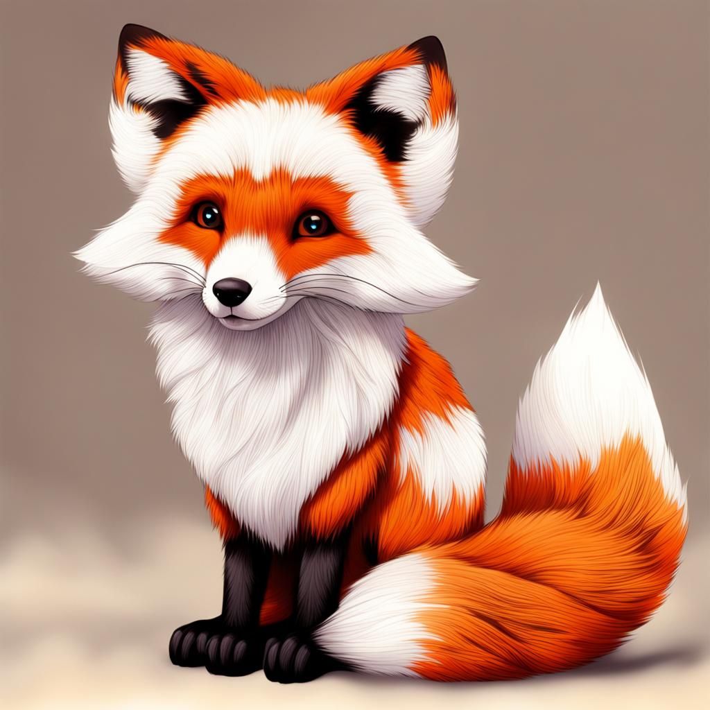 Cute Furry Fox Generated by AI