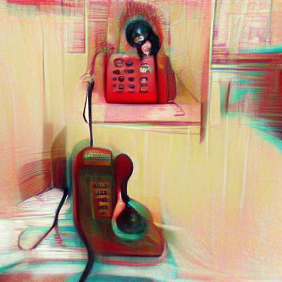 Woman Beside Telephone: Vintage Mystery