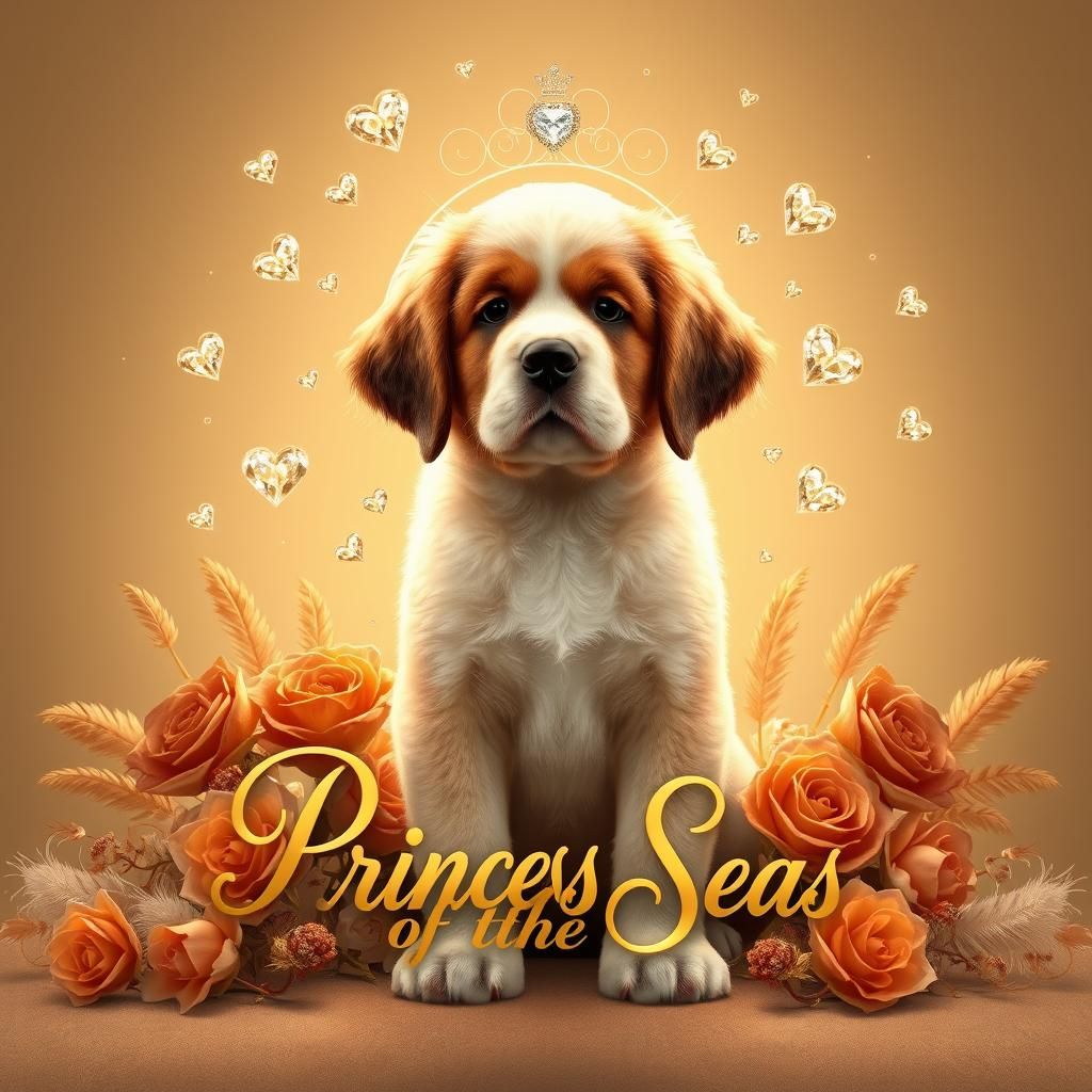 Regal Saint Bernard Puppy in 3D Render