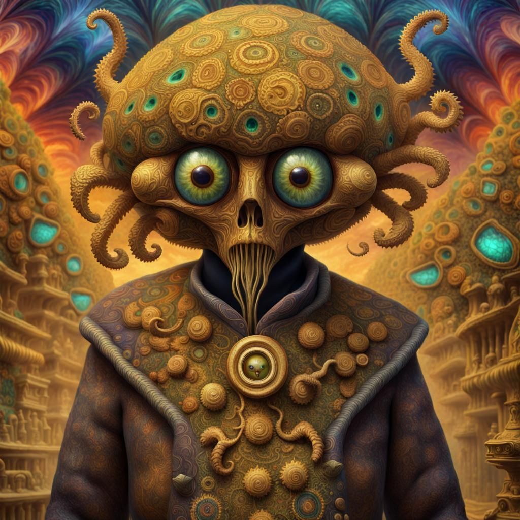 Psychic Thief in Deepdream Wildlife Photography Style