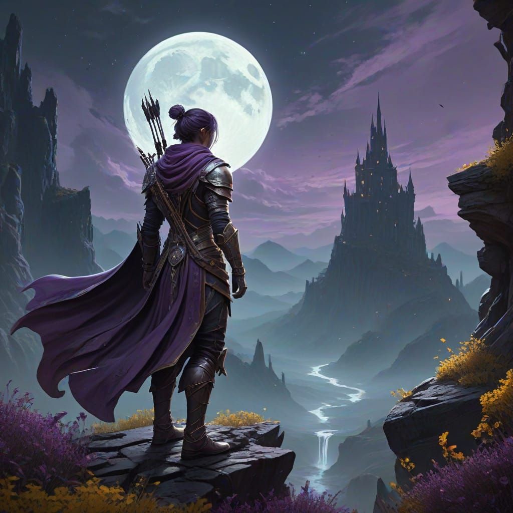 Space Archer Battles Cosmic Doom in Lunar Collapse