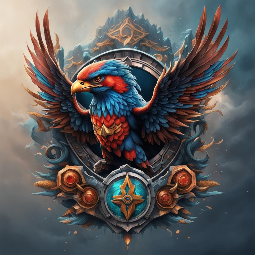 Thunderbird Tattoo Design in Detailed Matte Painting