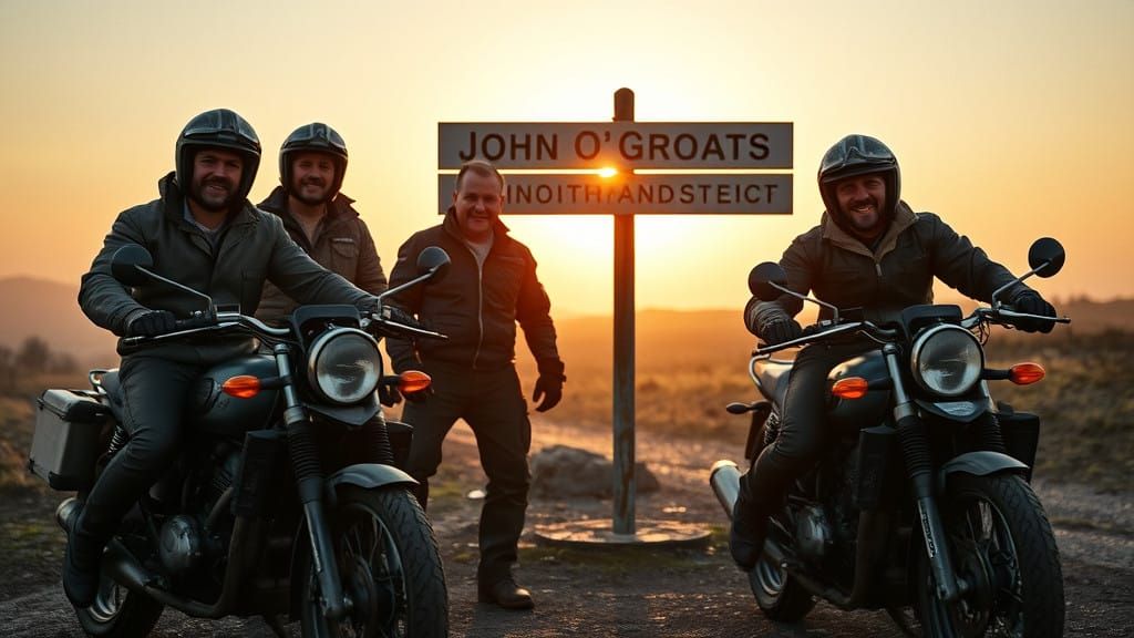 Endurance Riders Stand Proud at John O'Groats