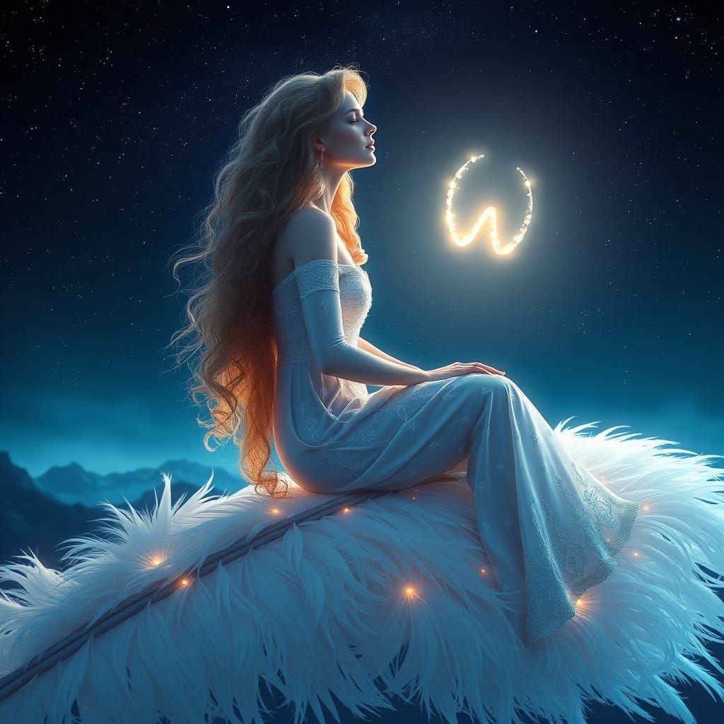 Star Lady in Ethereal Celestial Realm