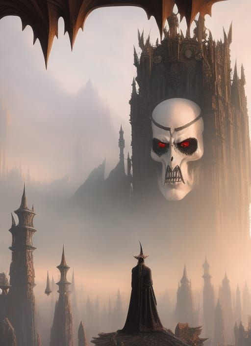 Gothic Koschei the Deathless Portrait in Hyperrealism