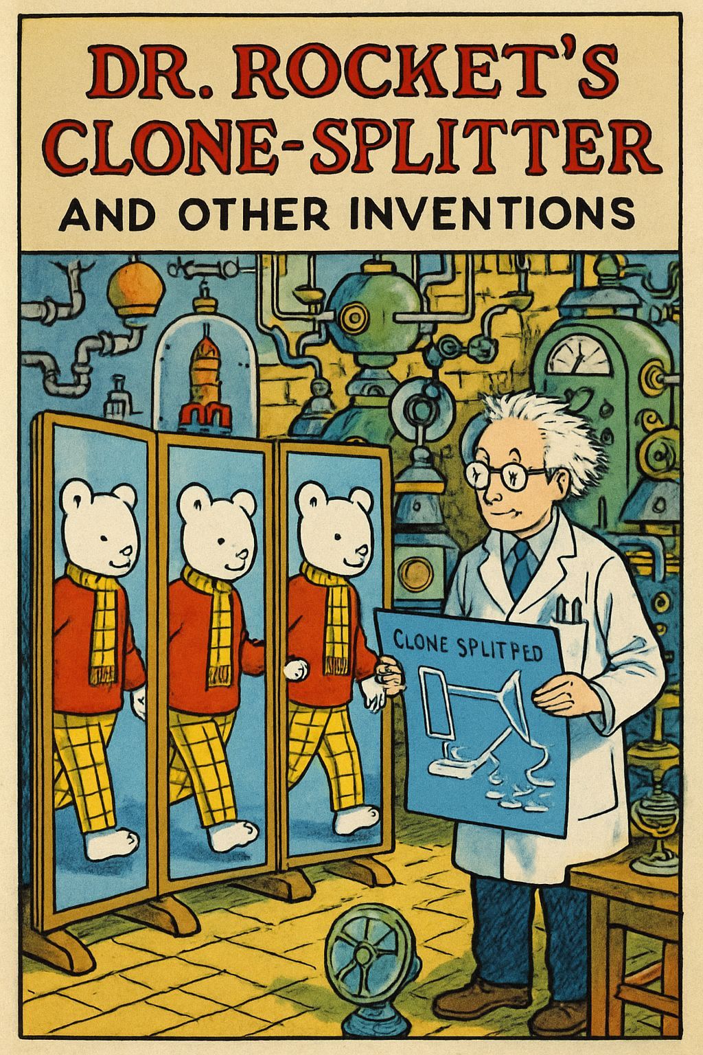 Dr. Rocket's Lab: 1960s Rupert Bear Comic Style