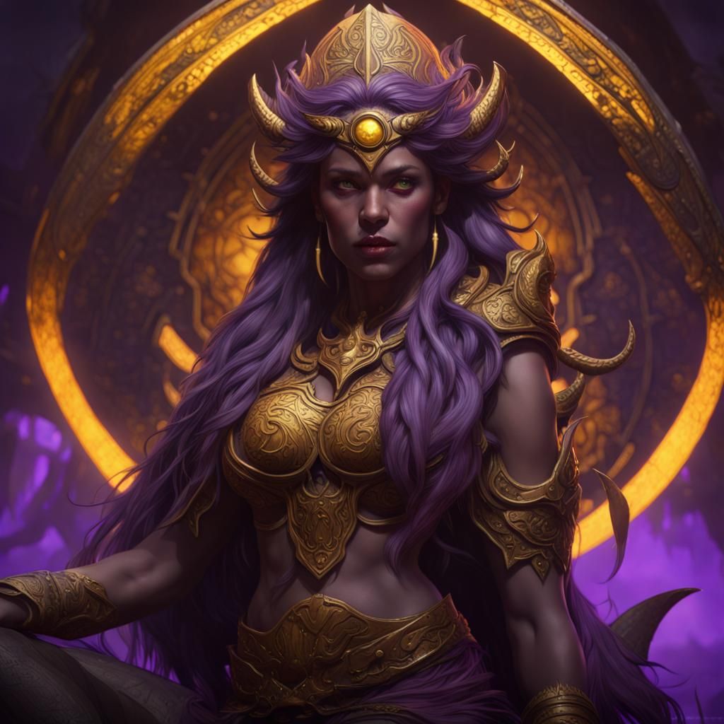 Naga in Dark Fantasy Style, Hyperdetailed 8K