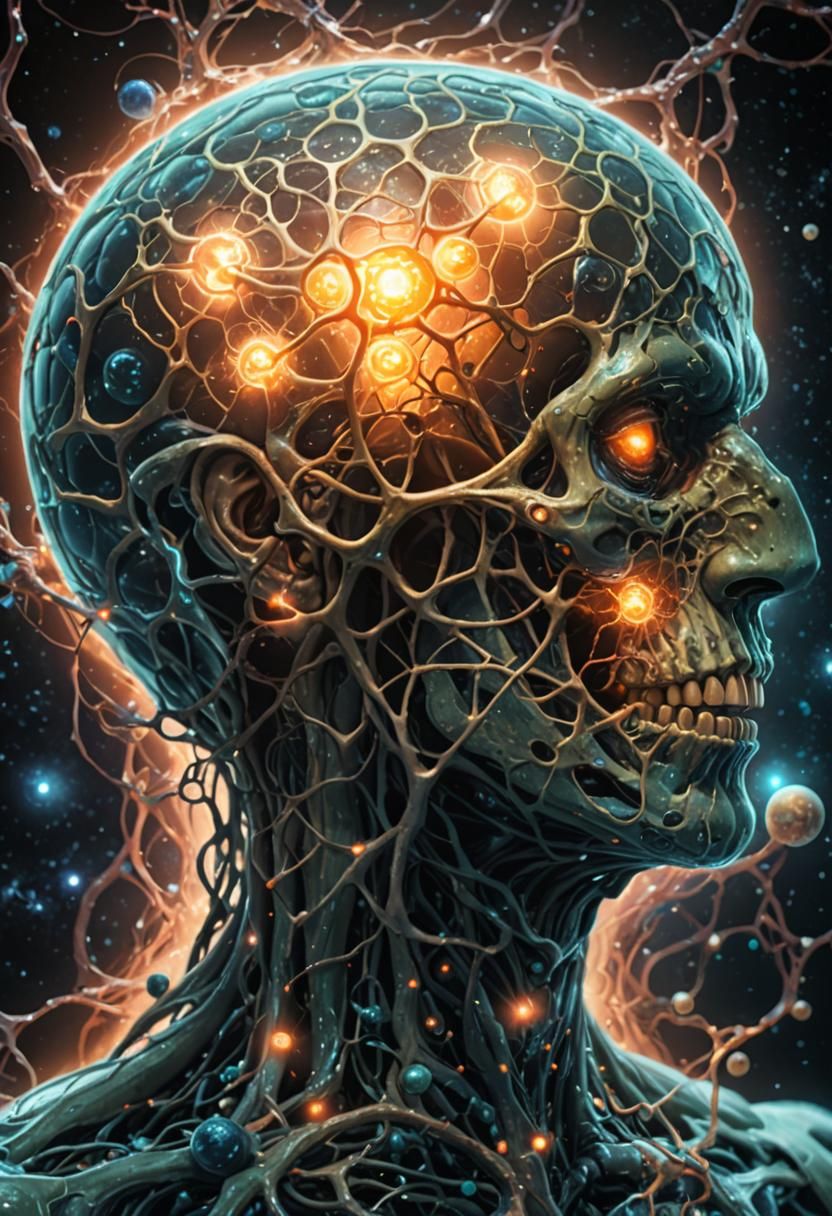 Mysterious Being Emerges in Surreal Space