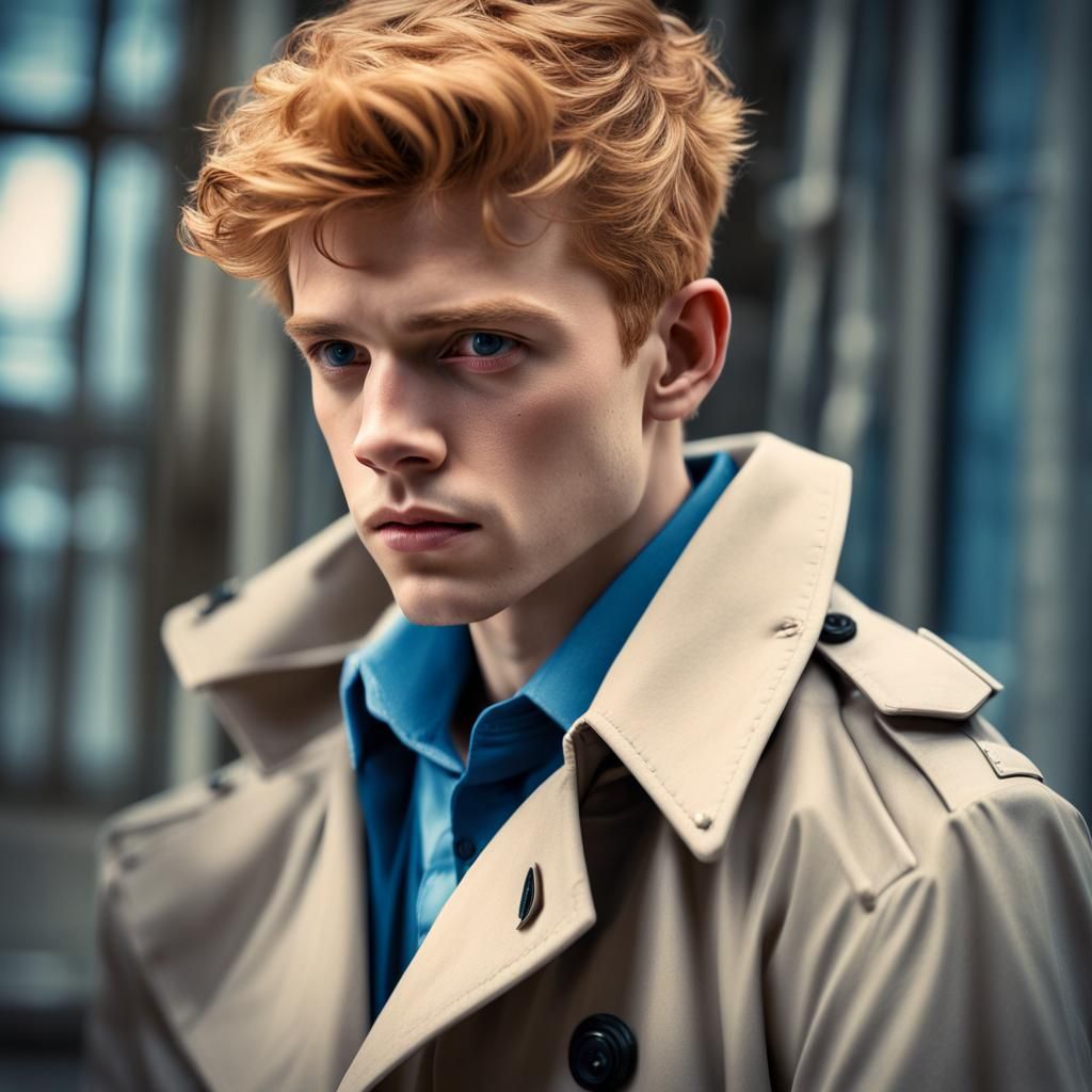 Hyperrealistic Teenage Boy Portrait in Cinematic Style