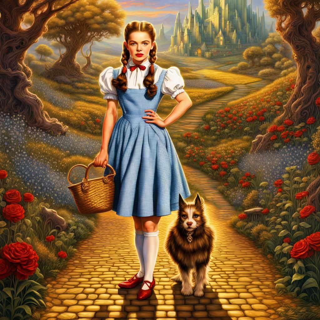 Dorothy Gale Portrait in a Fantastical Style