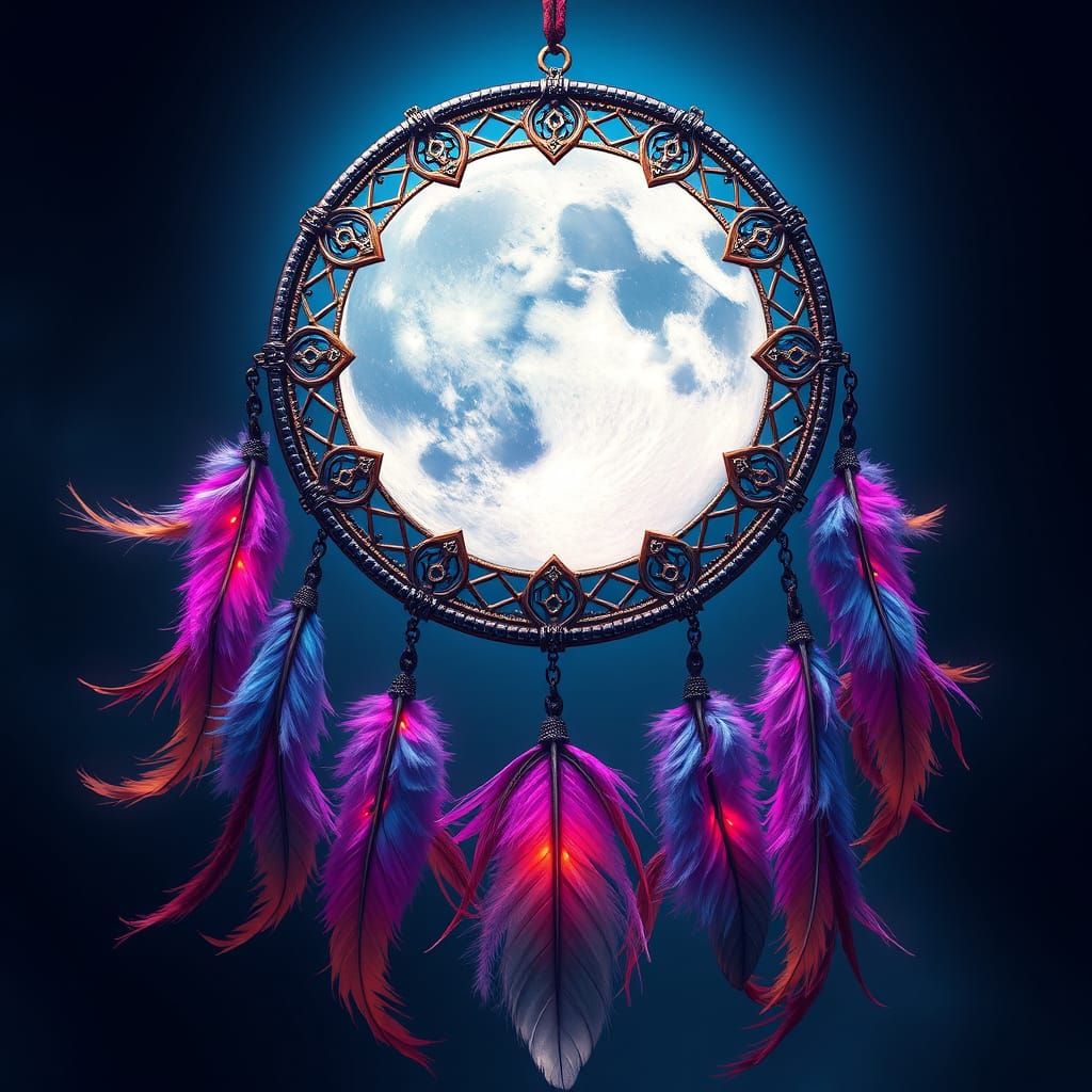 Luminous Celestial Dreamcatcher