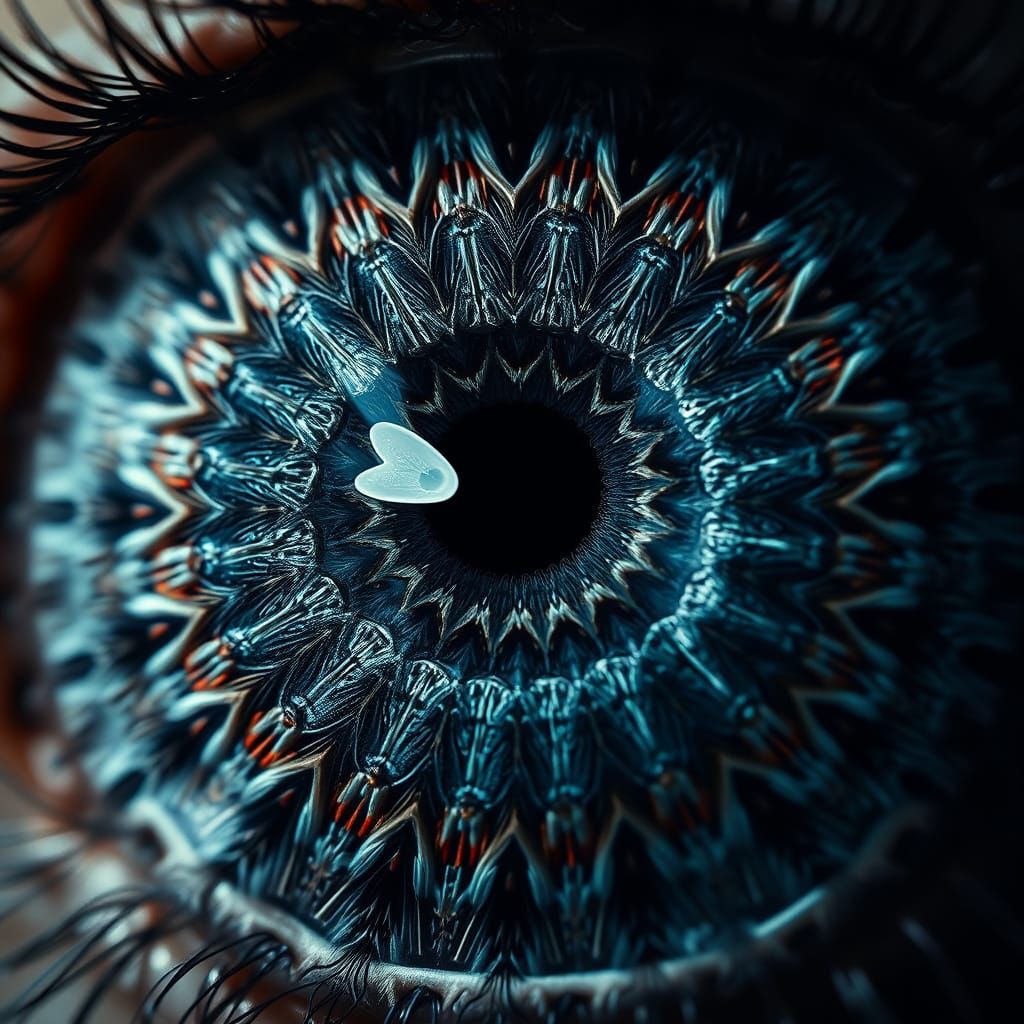 Eldritch Eye Kaleidoscope Metamorphosis in Macro Photography
