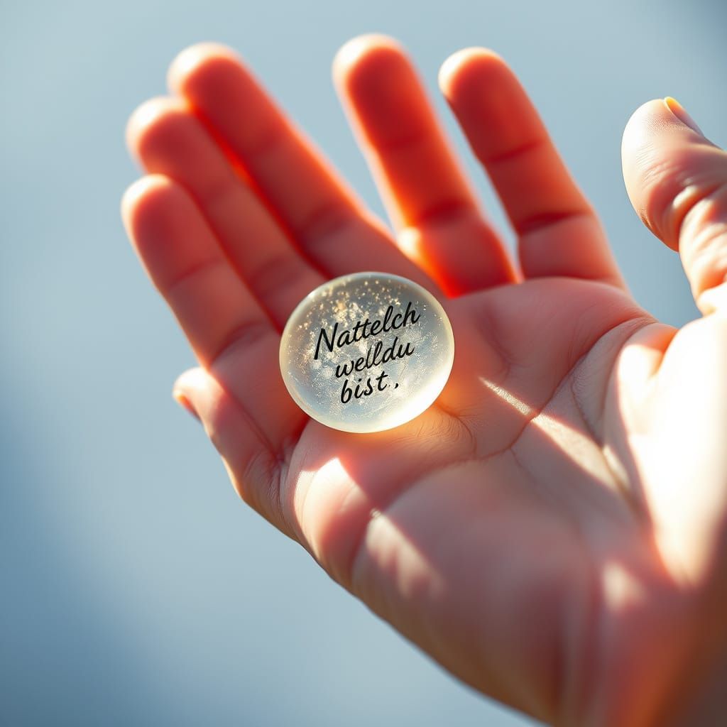 Mystical Portal Opens to Timeless Land with Luminous Pebble