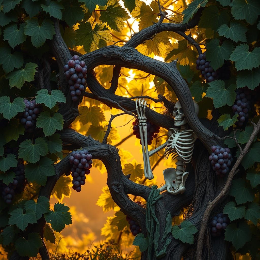 Ancient, Twisted Grapevine Reveals Hidden Skeleton