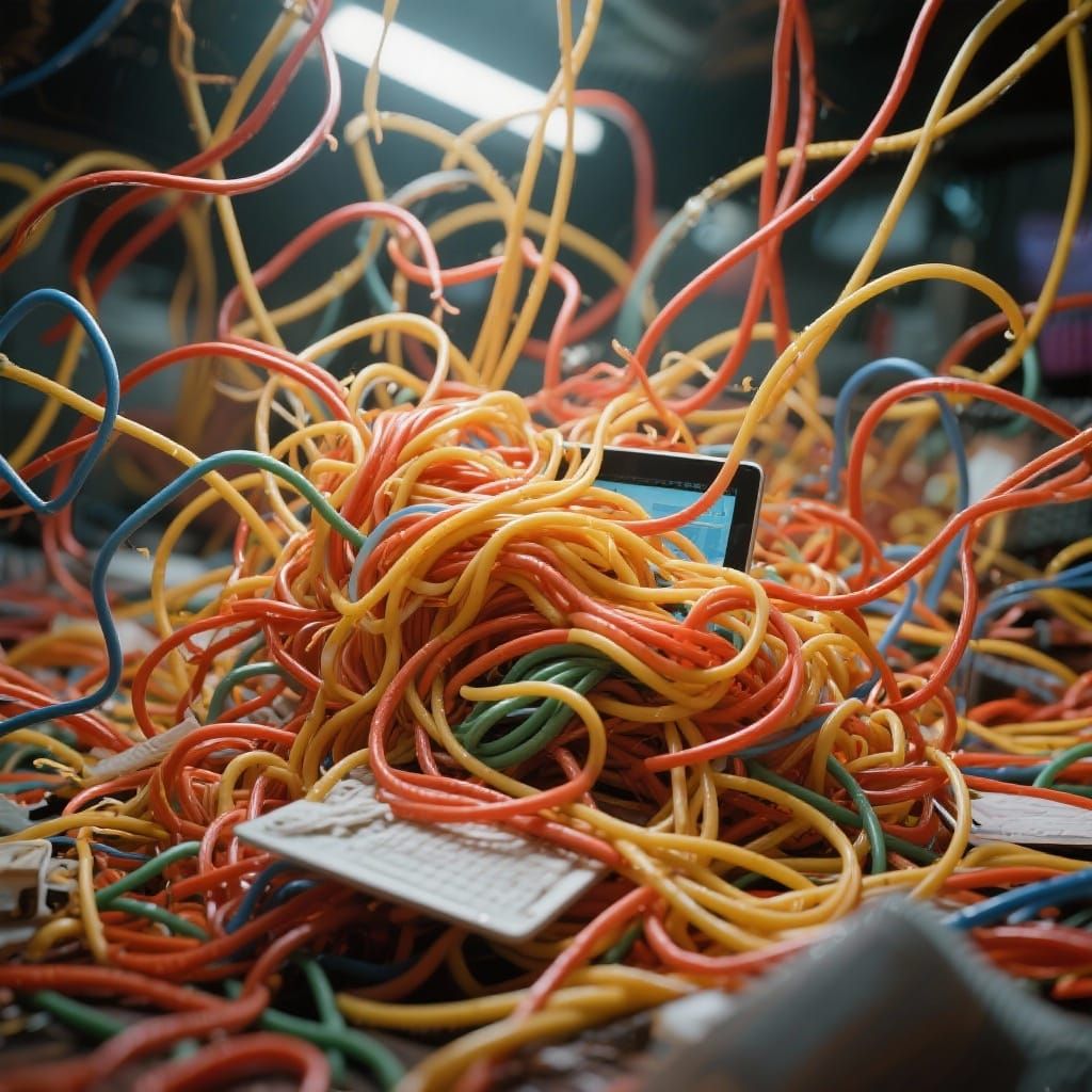 Spaghetti Programming Chaos Visualized