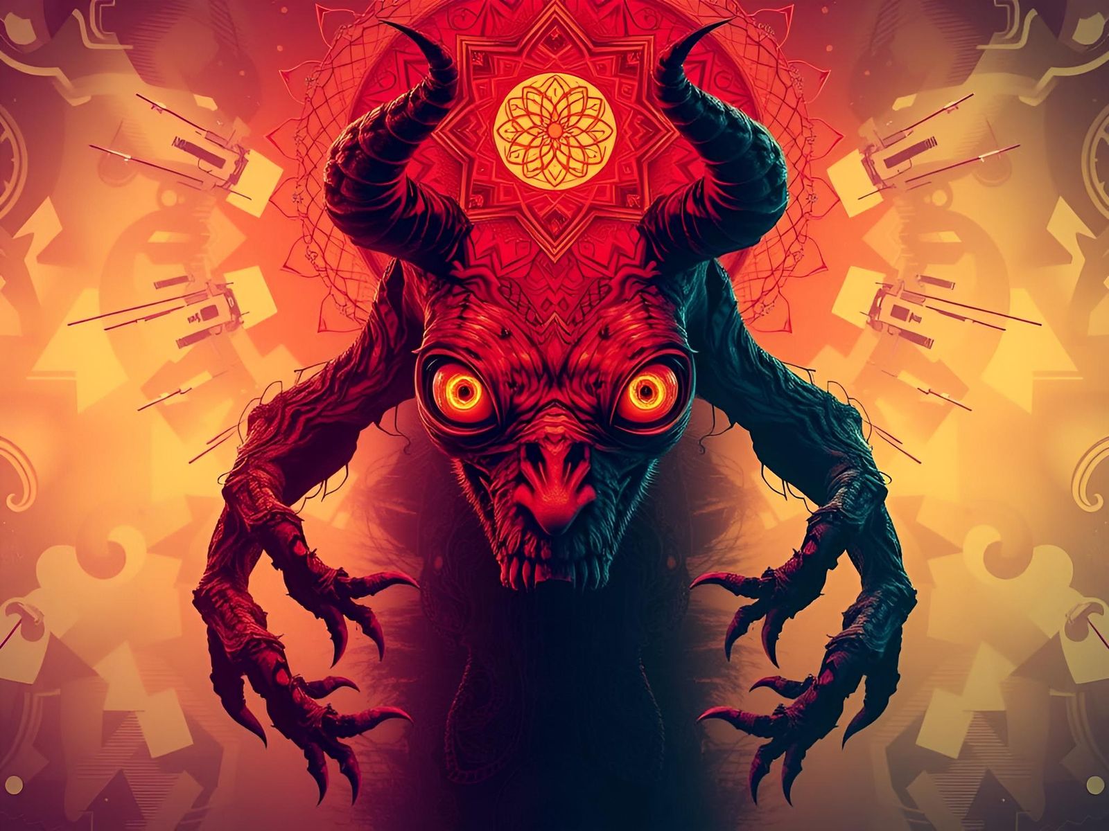 Eldritch Horror: Corrupted Visualization of Evolving Monster