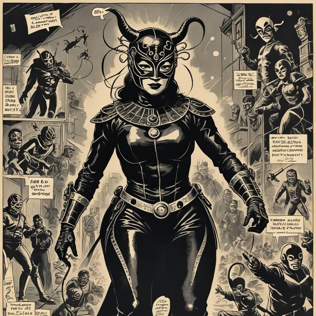 Mexican Wrestler Ninja Spy Awaits Weirdness