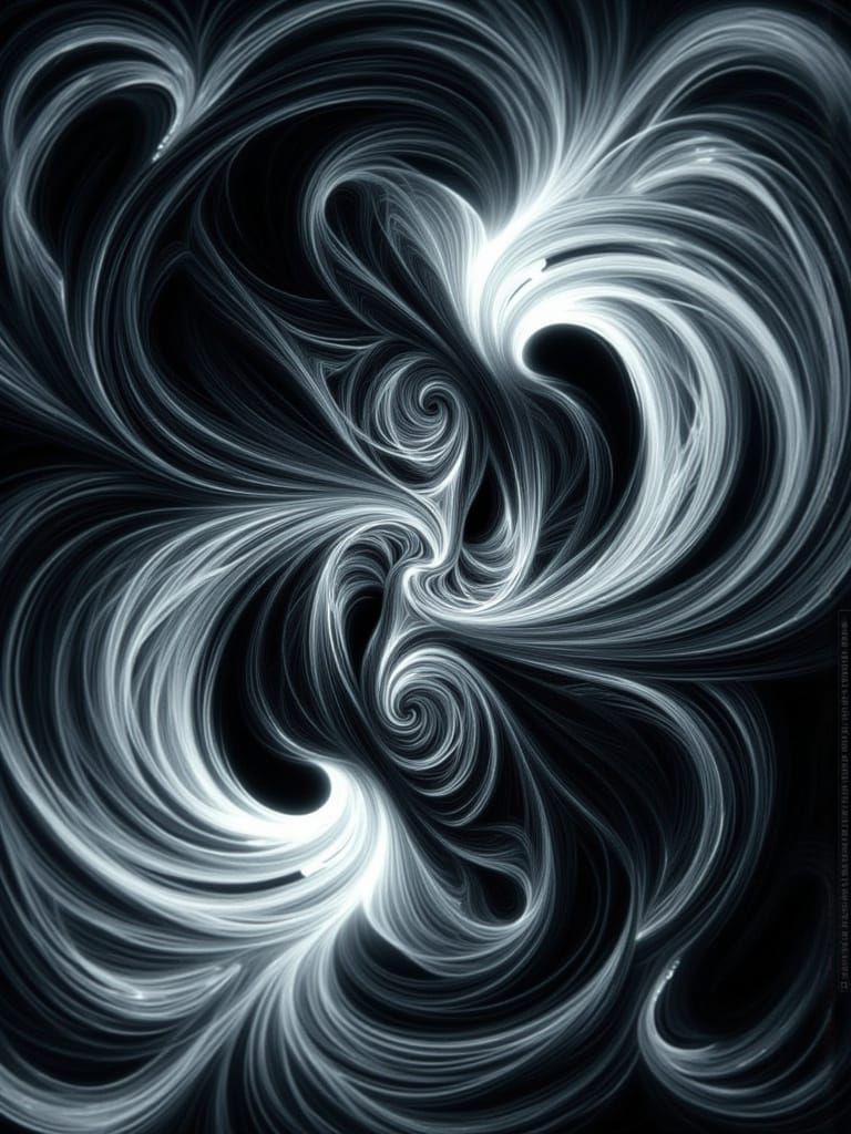 Abstract Fusion of Light and Darkness