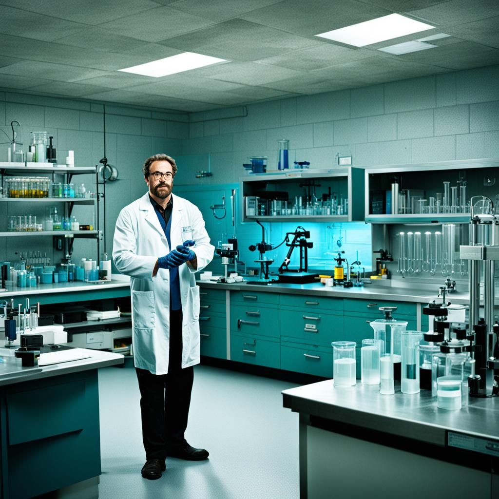 Scientist in Lab: A Moment of Discovery