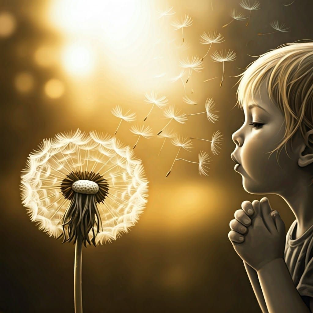 A Dandelion's Journey from Bloom to Flight in a Hyperdetaile...