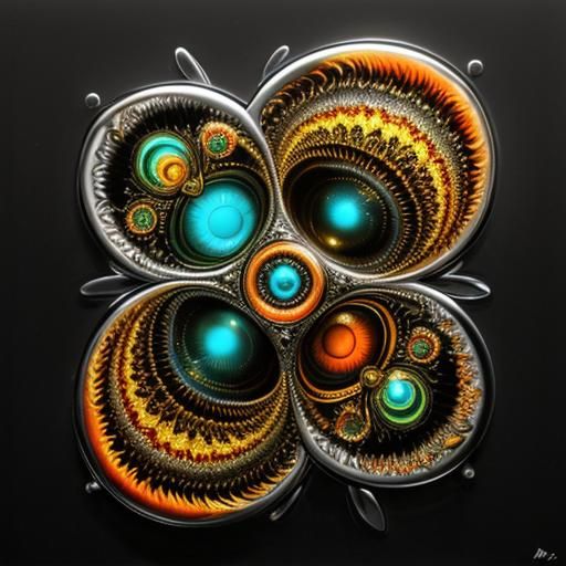 Colorful Cubist Insects in Surreal Expressionist Style