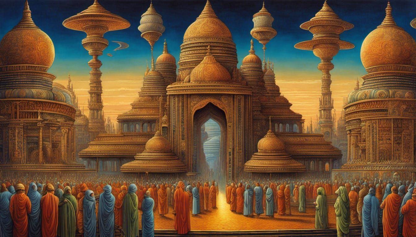Futuristic Holy city of Bharat