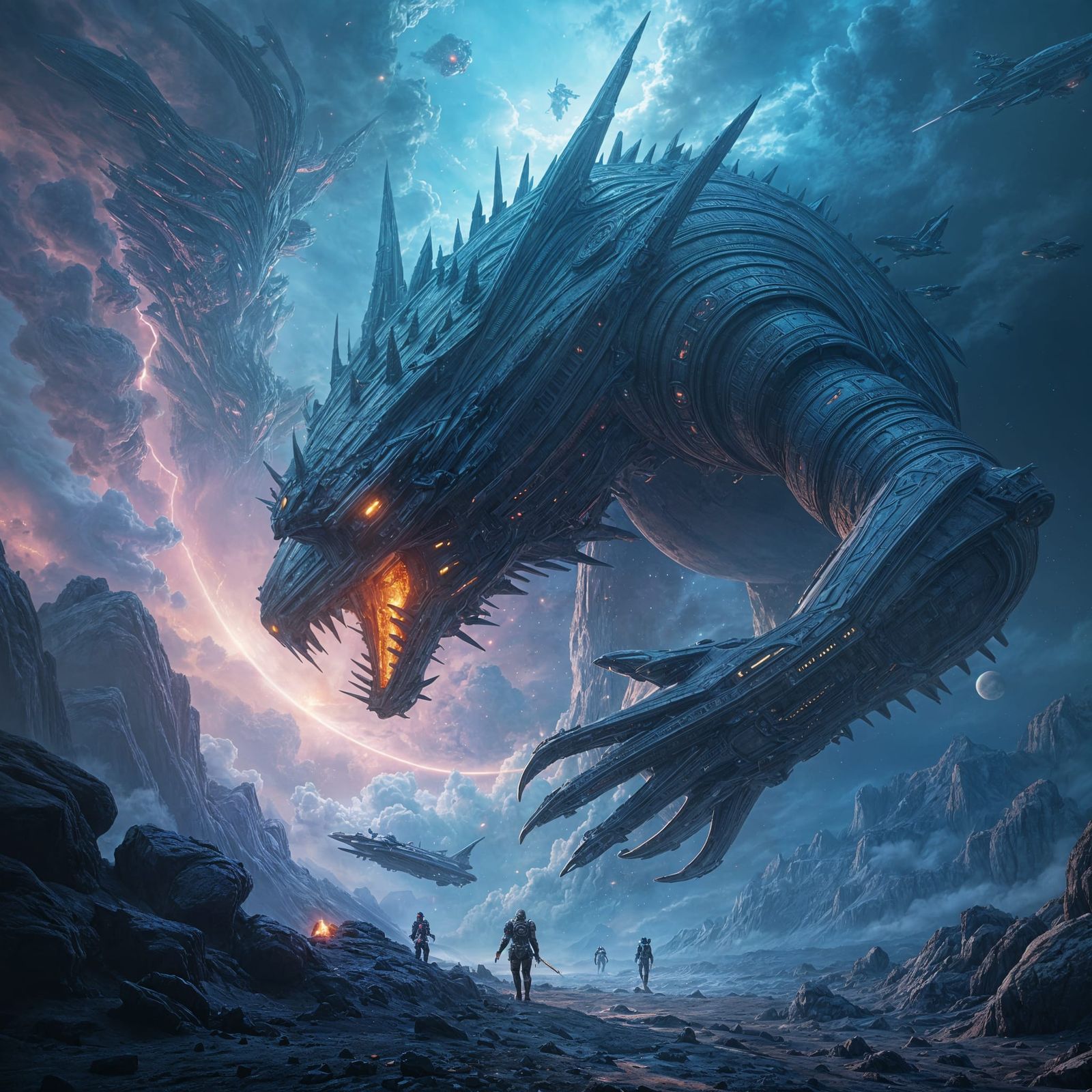 Cosmic Beast Devours Spacecraft in Deep Space