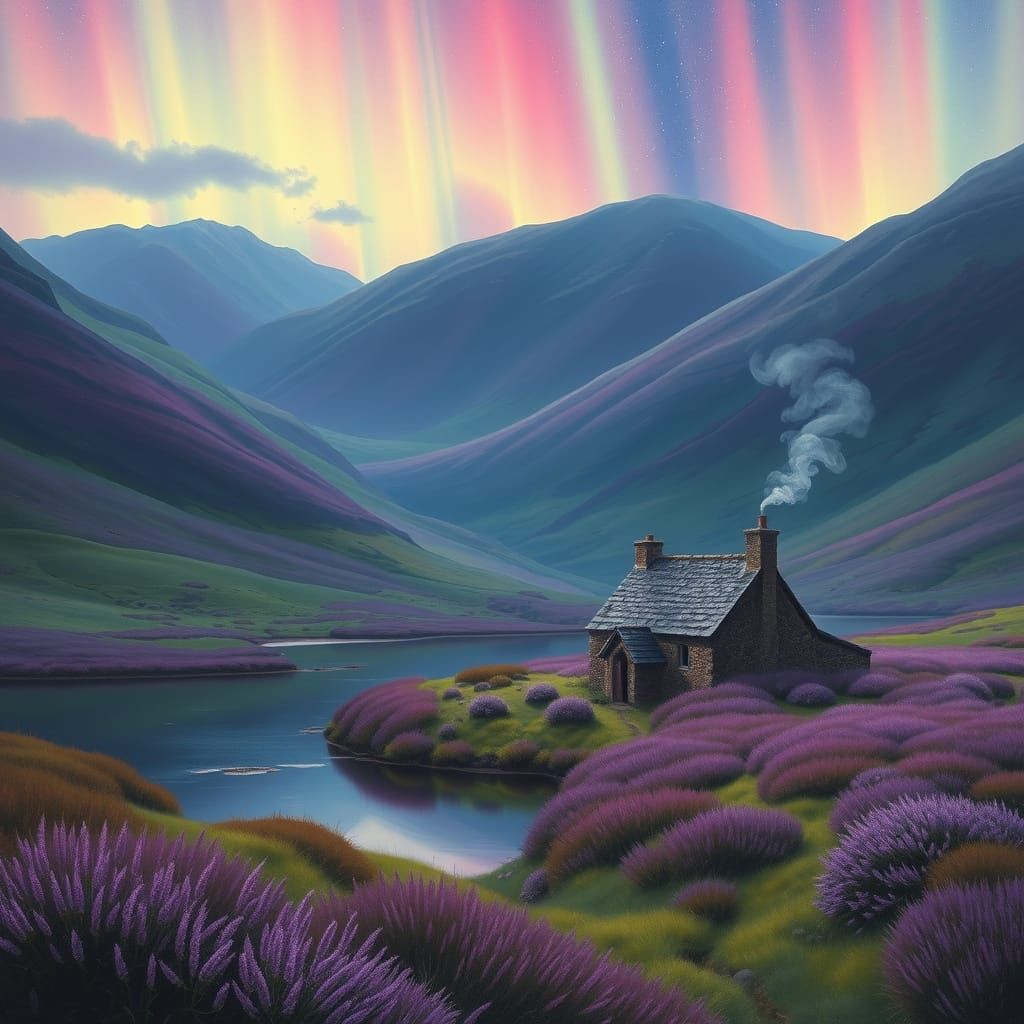 Surreal Scottish Glen Transports Under Romantic Light
