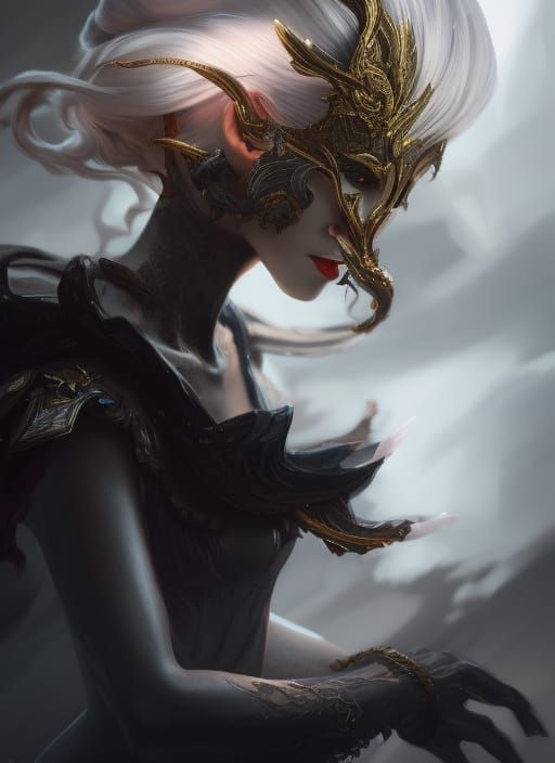 Dragon-Winged Princess in Detailed Digital Painting