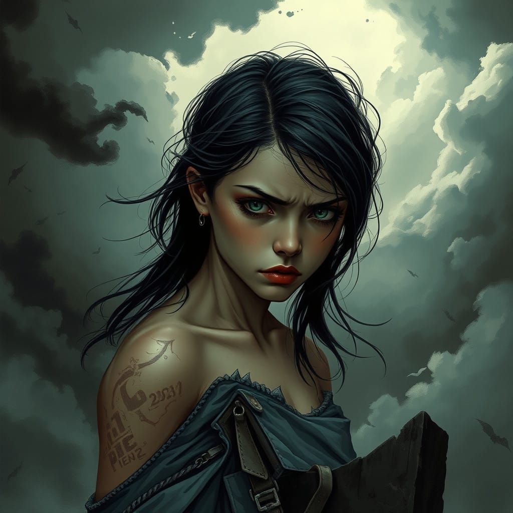 Sorrowful Rebel Defies Dark Skies