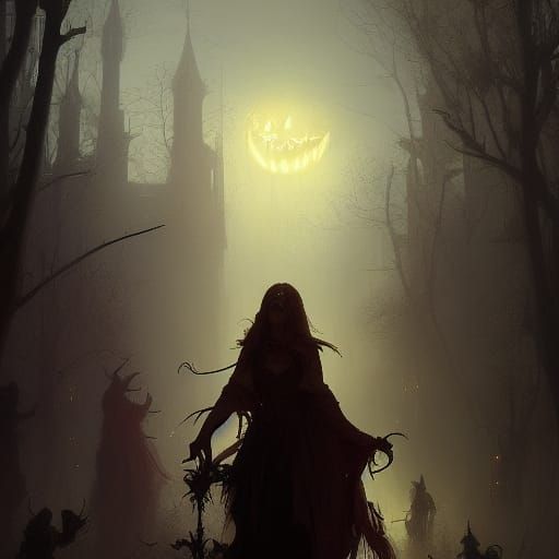 Halloween Trick or Treat: Dark Fantasy Concept Art