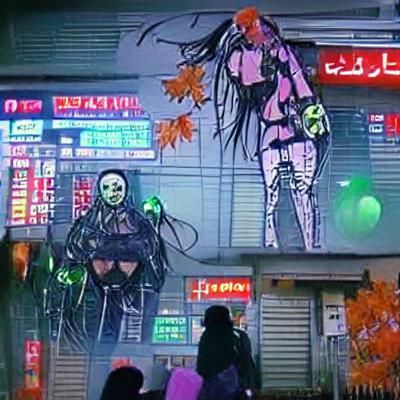 Cyberpunk Halloween in Japan: A Neon Spectacle