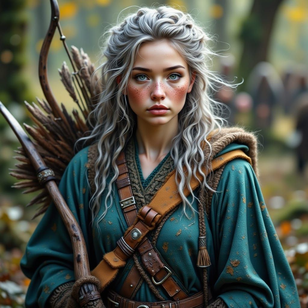 Aged Merida the Brave with Longbow in Natural Light