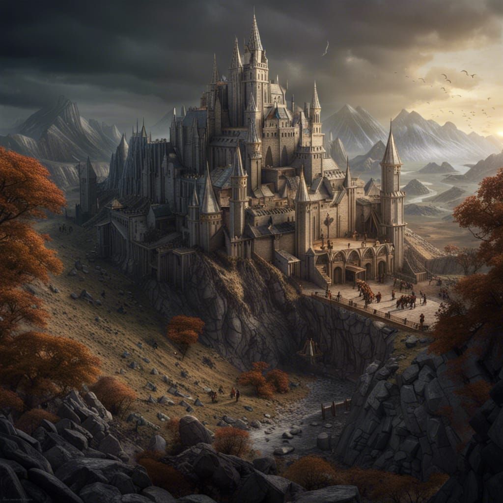 Minas Tirith Battle Landscape in Unreal Engine 5