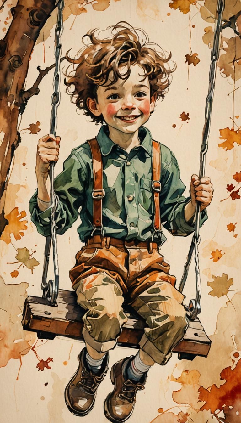 A model based on pencil and water color drawn sketches of a ...