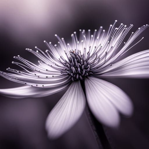 Hyperrealistic Crystal Flower in High Definition