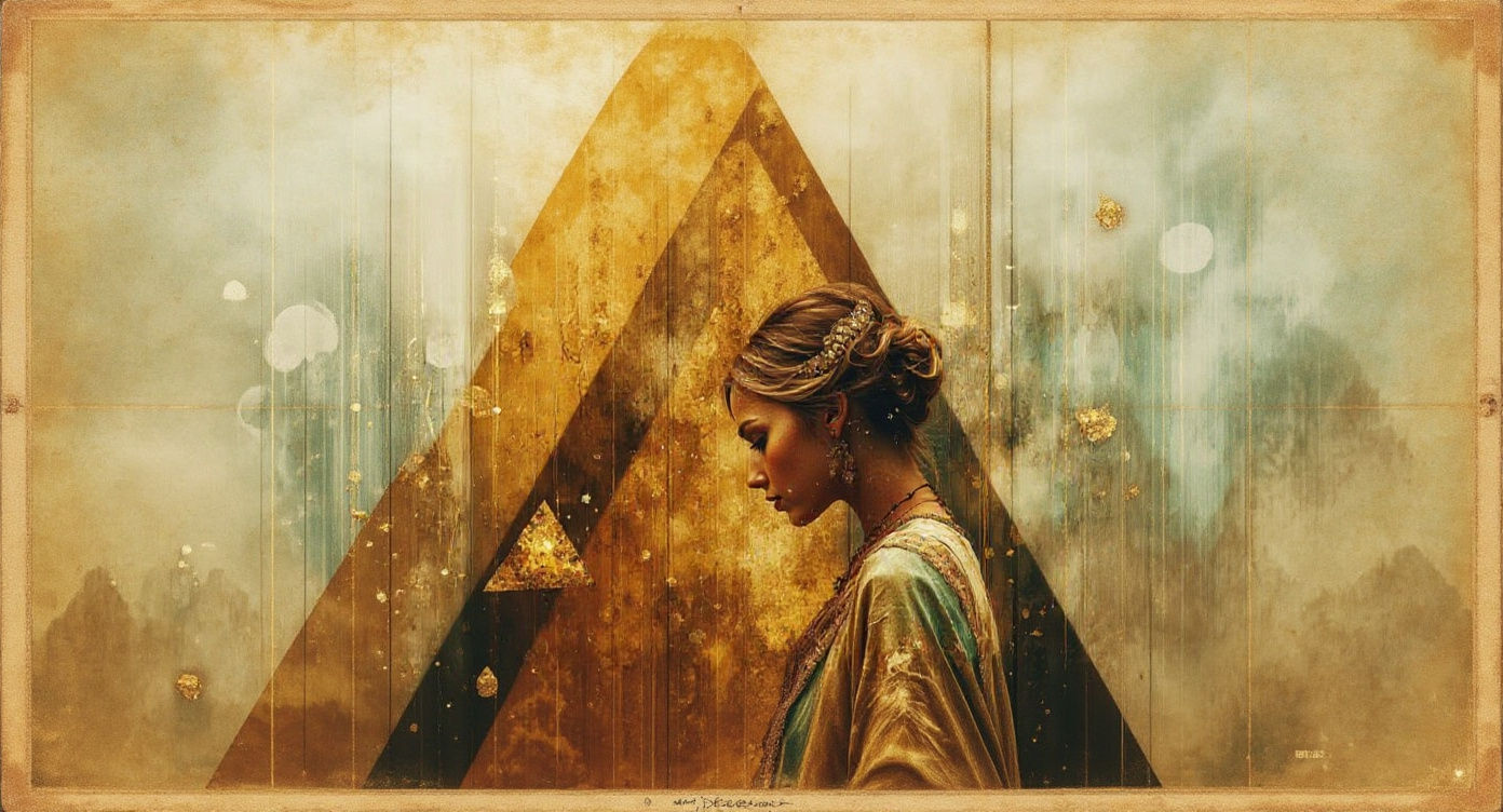 Integral Principle: Woman's Beauty in Abstract Digital Art