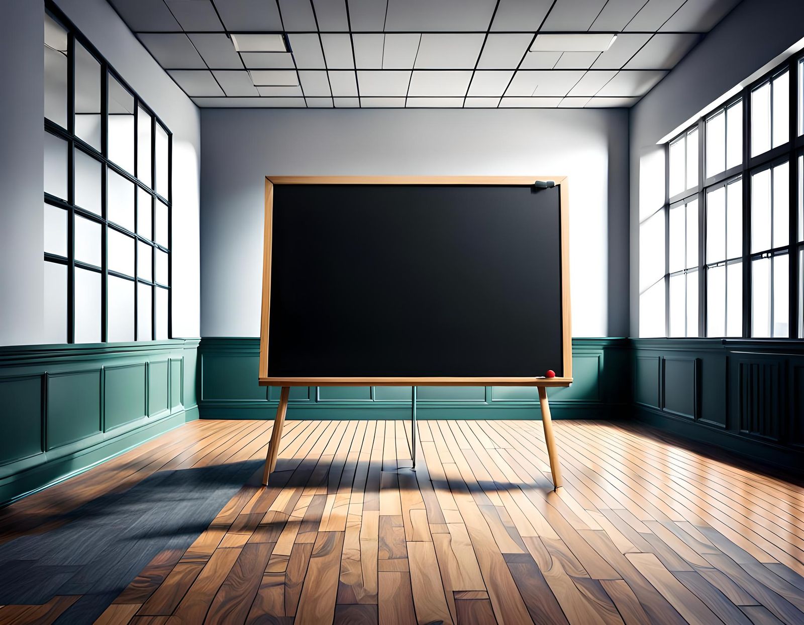 Empty Office: Solitary Blackboard