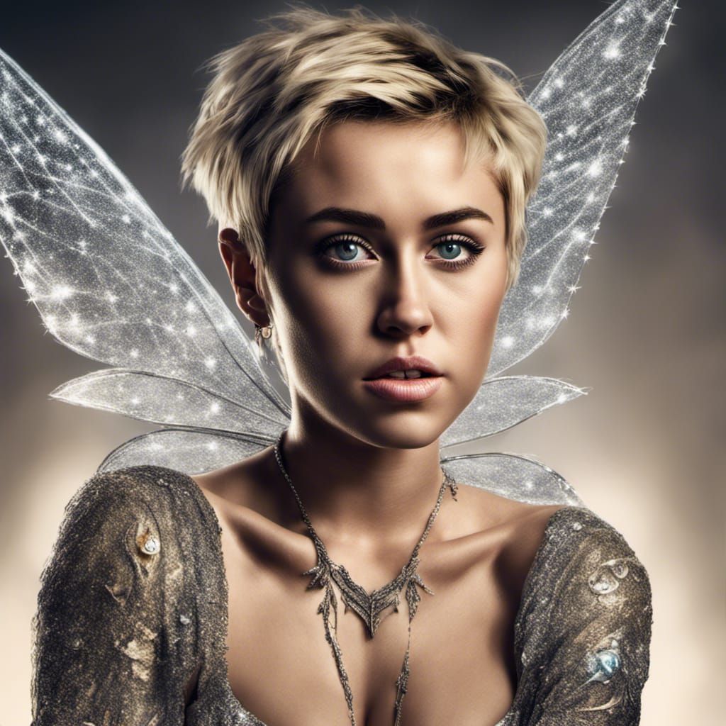 Hyperrealistic Portrait: Celebrity Meets Fairy in High Defin...