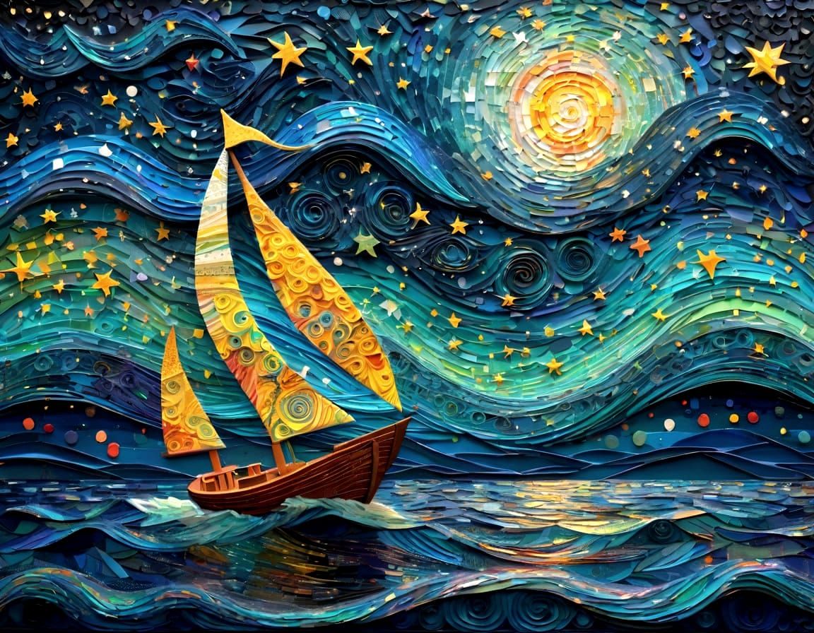 Sail into a starry night