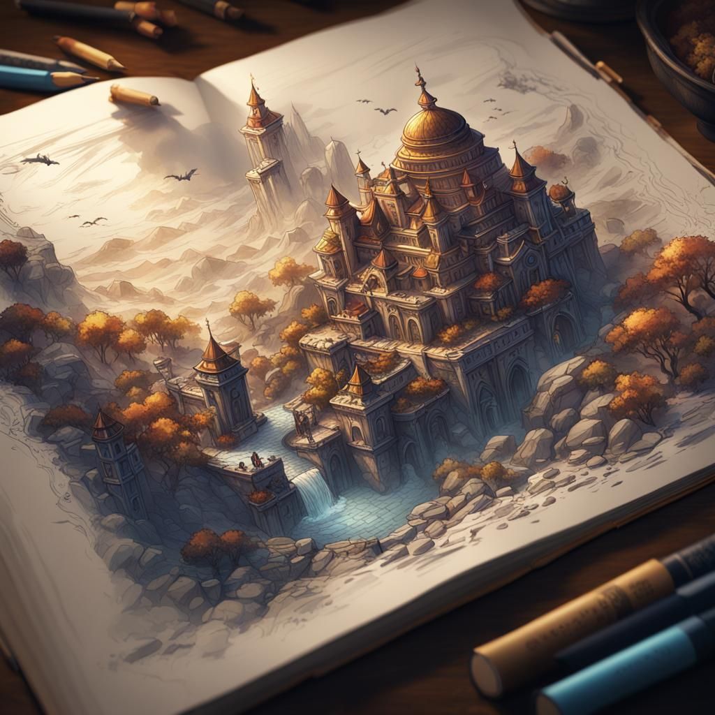 Magic Flows from a Sketchbook Page