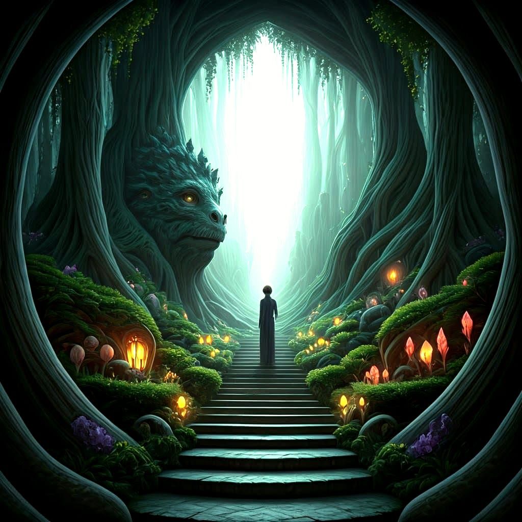 Enchanted Fantasy Dreamscape in an Otherworldly Style