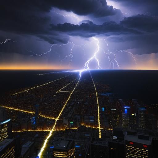 Dynamic Lightning Strike in High Definition