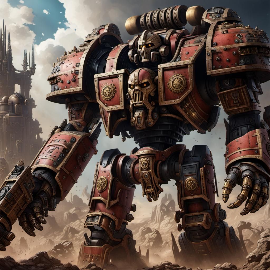 Warhammer 40k Warlord Titan Detailed Matte Painting