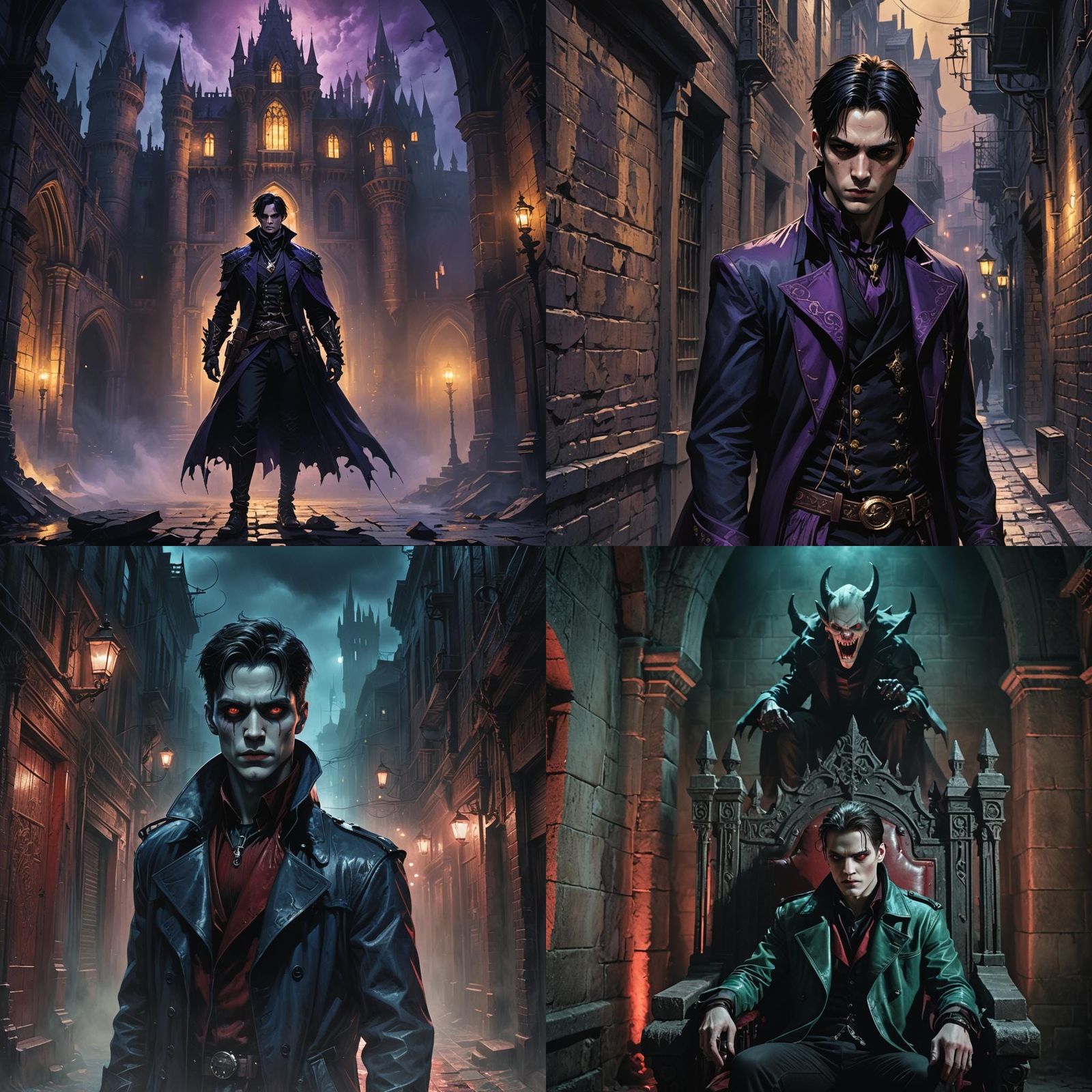 Levi Ackerman as Modern Vampire: Detailed Matte Painting