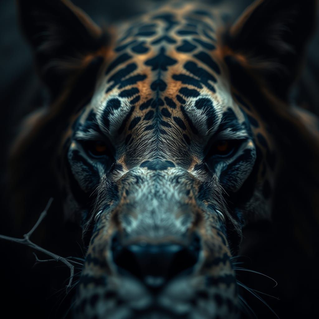 Hyperrealistic Lion Portrait in Cinematic Lighting