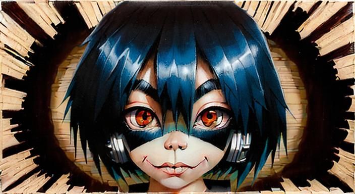 Surreal Drawing in Naoto Hattori Style